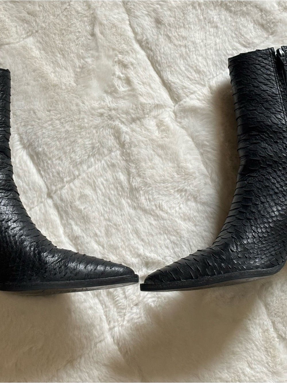 Matisse Caty Black Textured Pointed-Toe Ankle Boots - Picture 4 of 13